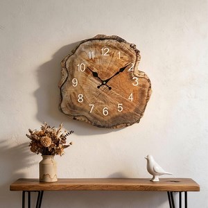 Silent 12-inch Tree Ring Wall Clock, Modern Rustic Wood Grain Design With Easy-read Numbers - Etsy Canada