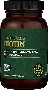 Global Healing Center - Biotin (Vitamin B7) Biotin for Hair Growth Supplement Vitamins, Supports Radiant Skin, and Stronger Nails, Hair Loss Vitamins for Women and Men, More Than The 1000mcg