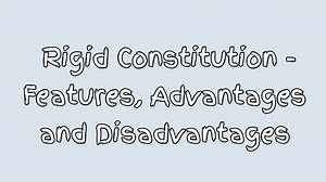 Advantages and Disadvantages of a Rigid constitution - Bscholarly