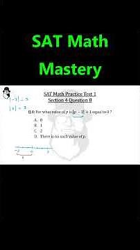 SAT Math - Section 4 question 8