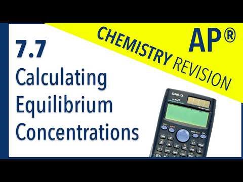 AP Chemistry 7.7 – Calculating Equilibrium Concentrations | Revision Video #apchemistry