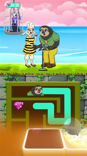 THE MUSICAL MAZE! 🎤 Help Nick Wilde collect enough diamonds to save Judy?