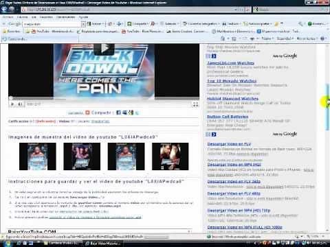 Como bajar videos de youtube (Internet Explorer)