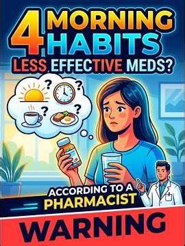 4 Morning Habits That Can Make Your Medication Less Effective, According to a Pharmacist