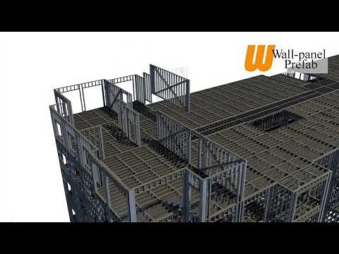 Prefab CFS Apartment Video Wall panel Prefab
