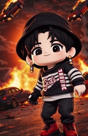 BTS Chibi Jungkook MIC DROP 🎤 #bts #kookie #kpop #jungkook #jungkookbts #btsmicdrop #chibijungkook