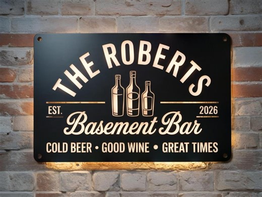 Personalized Bar Name Sign Bar Lounge Metal Sign Home Bar Speakeasy Lounge Decor Patio Decor - Etsy Australia