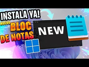 INSTALA y CONFIGURA el BLOC DE NOTAS en WINDOWS 11