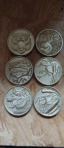 Power Ranger Coins: Ninjetti 90's MMPR Movie Coins- Resin 3d Printed! - Etsy