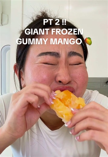 Giant Frozen Gummy Mango - A Tasty Treat!
