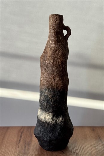 Handmade Papier-mâché Vase for Dried Flowers - Etsy