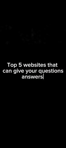 Top 5 websites that can give your questions answers #shortvideo #ytshort