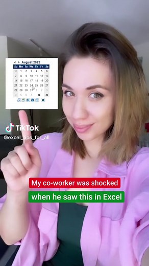 How to Add a Mini Calendar in Excel | Excel Tips & Tricks