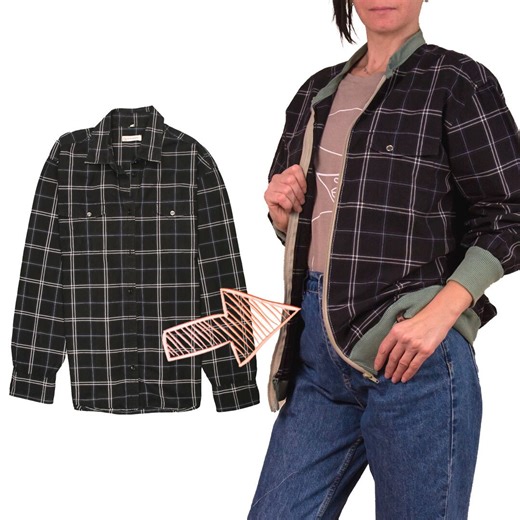 Comment transformer une chemise pour homme en un blouson facilement! | Miarti - Idées créatives
