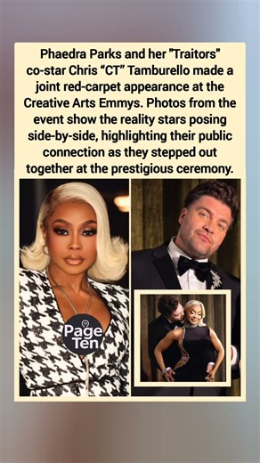 Phaedra Parks and Chris CT Tamburello ignite Emmys #phaedraparks #cttamburello #shorts
