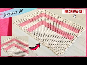 SIMPLE AND BEAUTIFUL CROCHET CARPET