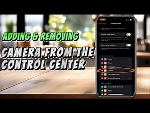 How to Add or Remove the Camera shortcut from the Control Centre