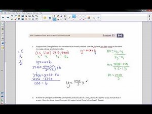 Math 8 Module 6 Lesson 11 Video