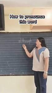 How to pronounce this word although #pronunciation #reading #education | Teacher Anne