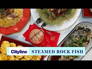 Whole steamed rock fish for the Lunar New Year