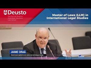Jaime Oraá inaugura el nuevo Master of Laws (LLM) in International Legal Studies