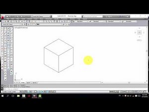 Cara Mudah Menggambar kubus di AutoCAD
