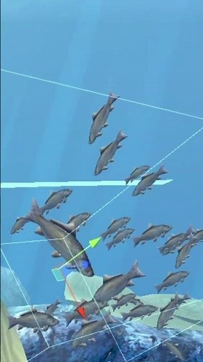 Fun with Fish Unity Particles.🐟 🐟 #shorts