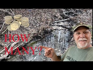 How many silver half dollars can we find metal detecting in this creek?