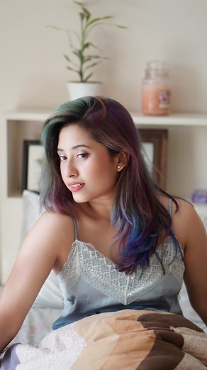 Wearing Lacy Silk Sleepwear Set from @justwearshape 💞 📷: @mugdho.graphy | Moriom Akhter