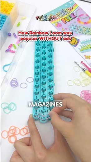 You never saw Rainbow Loom on TV ads. How did it become popular? #rainbowloom