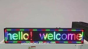 Full Color LED Message Sign P10 Led Banner Scrolling Led Display Digital Advertising LED matrix Digital Signage and Display