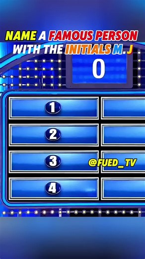 Famous People With Initials M.J. — Quick Family Show Answers