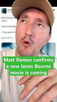 Matt Damon has confirmed a new Jason Bourne movie is coming and Edward Berger is in talks to direct