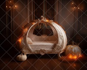 Enchanted Cinderella Carriage Newborn Backdrop - Etsy