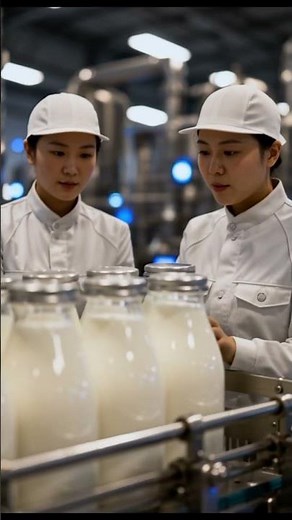 🥛 Tiny Milk Factory #shorts #tinyfactory #miniature #satisfying