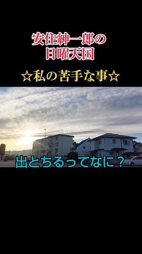 安住紳一郎の日曜天国で私の苦手な事を探る