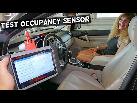 HOW TO TEST SEAT OCCUPANCY SENSOR ON MAZDA. AIRBAG LIGHT MAZDA 2 3 5 6 CX-3 CX-5 CX-7 CX-9 MIATA