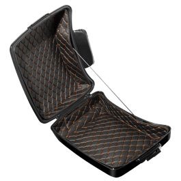 HOGWORKZ® Chopped Tour Pack Liner | Black w/ Orange Stitching