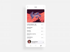 Music player - animation