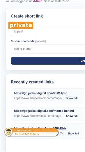 YOUR Own URL Shortener #shorts #cloudflare #branding