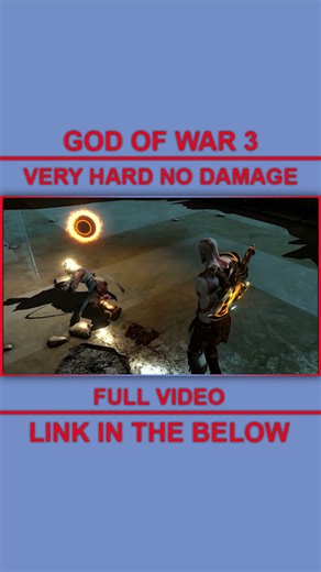 God of War 3 Kratos vs Hermes Very Hard (CHAOS MODE) No Damage Part - 03 | #Shorts #godofwar3