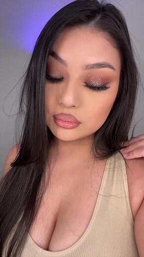 Sparkling Bronze Smokey Eye Tutorial with NYX Glitter