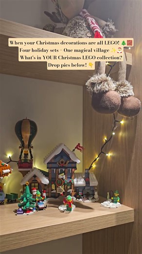 LEGO #lego #christmas #christmasvillage #holidaylego #alpinelodge #afol #legodisplay #giftideas