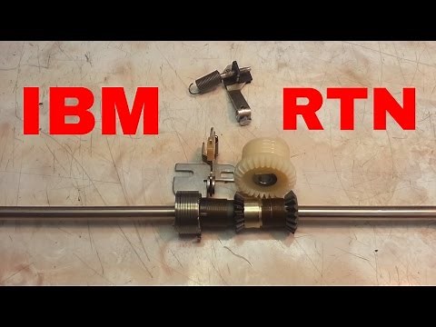 IBM Selectric Typewriter Carriage Return Repair, Lock Nut Method, 1, 2, 3 I II III Fix Also SR 101