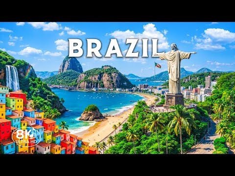 Wonders of Brazil | Scenic Beaches, Rainforests & Vibrant Cities | Travel 8K UHD Video