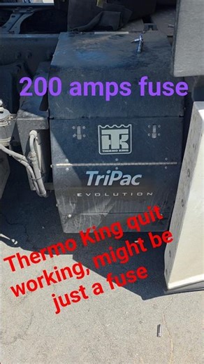 Thermo King Apu quit working might be just a fuse #ThermoKing #apu #ruva.a.a