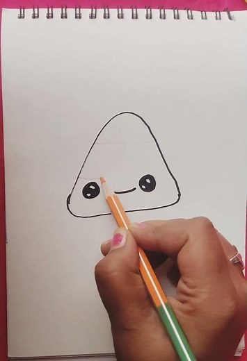 #How to draw candy corn #simple drawing to candy corn