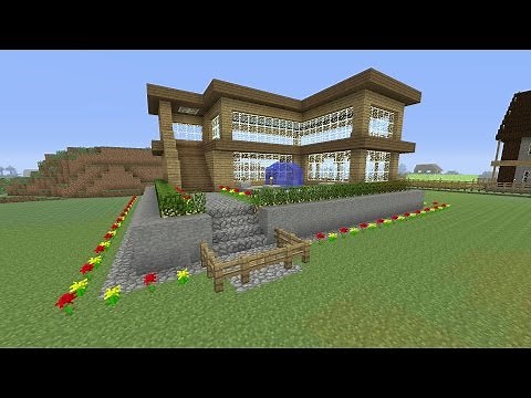 Minecraft Tutorial: How To Make An Awesome Wooden Survival House #2 (ASH#16)