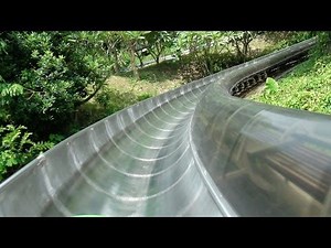 Bobkart Ride POV Powered Alpine Slide Roller Coaster Knight Valley China