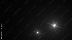 Photographer camera flashes. Random bright blinking lights. Flashing lens flares. Seamless loop